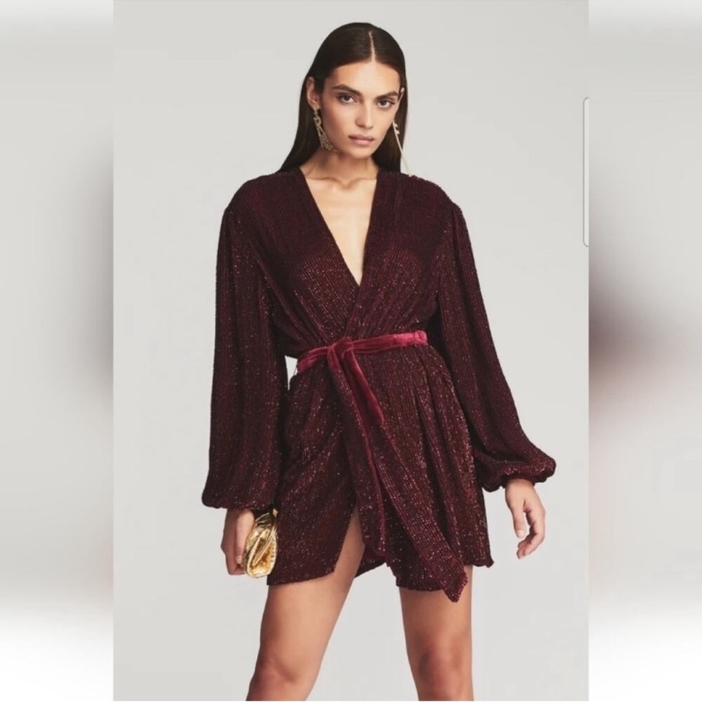 RETROFETE Gabrielle Sequin Robe Dress- M‎ NWT